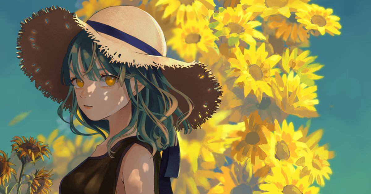 在夏风中摇曳 - 草帽插画特辑 -