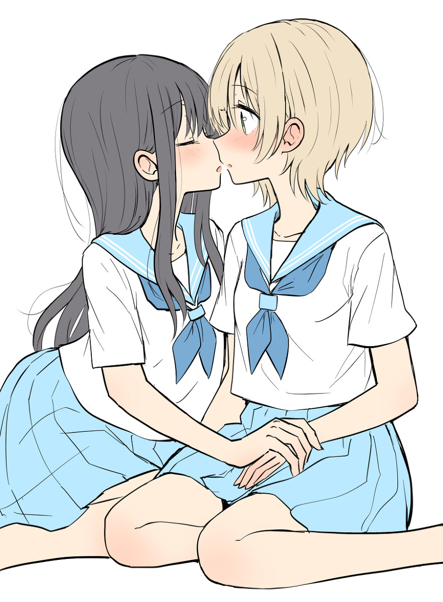 百合插画 