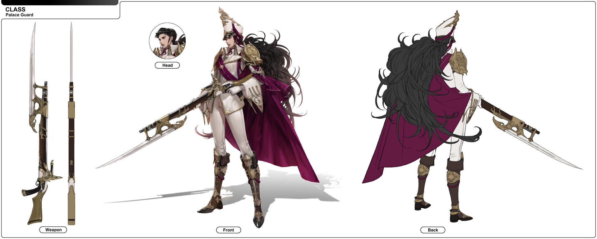 Palace Guard (concept art sheet)